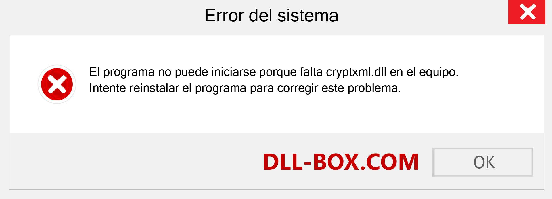 ¿Falta el archivo cryptxml.dll ?. Descargar para Windows 7, 8, 10 - Corregir cryptxml dll Missing Error en Windows, fotos, imágenes