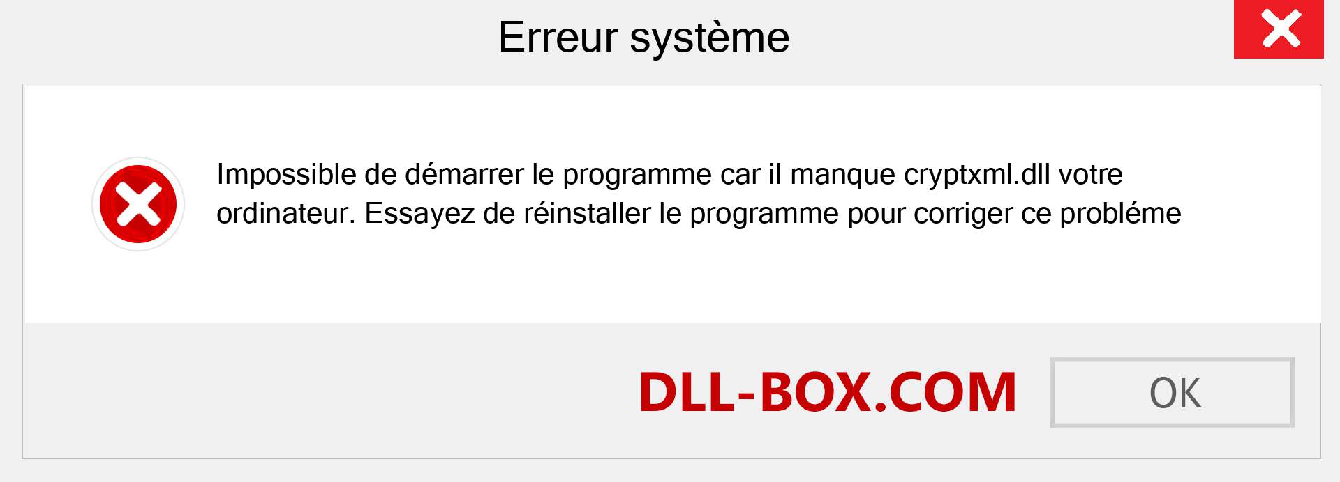 Le fichier cryptxml.dll est manquant ?. Télécharger pour Windows 7, 8, 10 - Correction de l'erreur manquante cryptxml dll sur Windows, photos, images